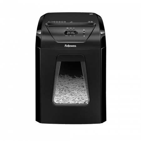 Шредер Fellowes Powershred 12C, DIN P-4, 4х40мм, 12лст., 18лтр., Safety Lock, шт