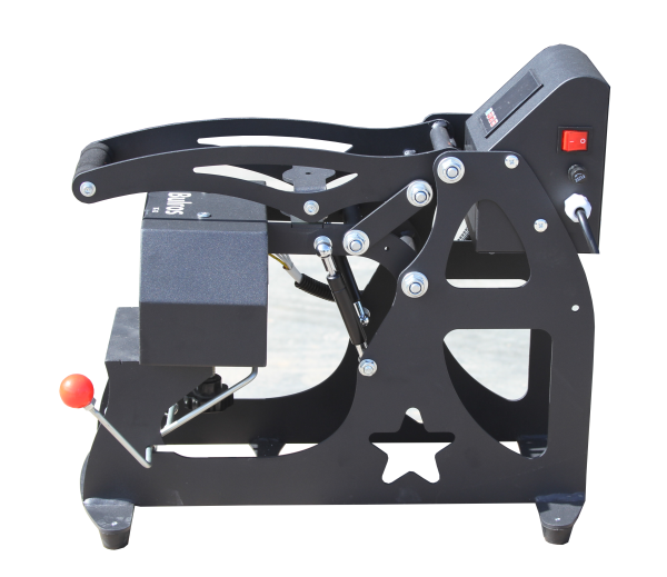 Откидной термопресс для бейсболок и рукавов, с электронным управлением Bulros TC-12