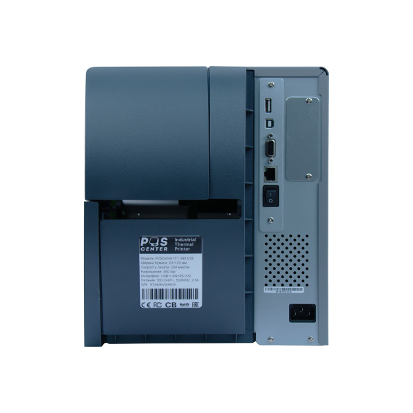 Промышленный принтер этикеток POScenter ITT-340 USE(ТТ , 300dpi, 200мм/сек, USB,Serial, Ethernet)